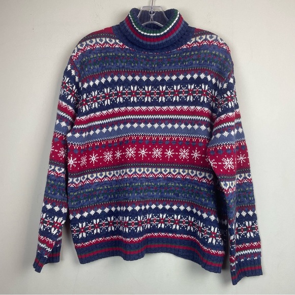 Vintage Tiara International Winter Turtleneck Sweater Size Medium - Picture 4 of 15